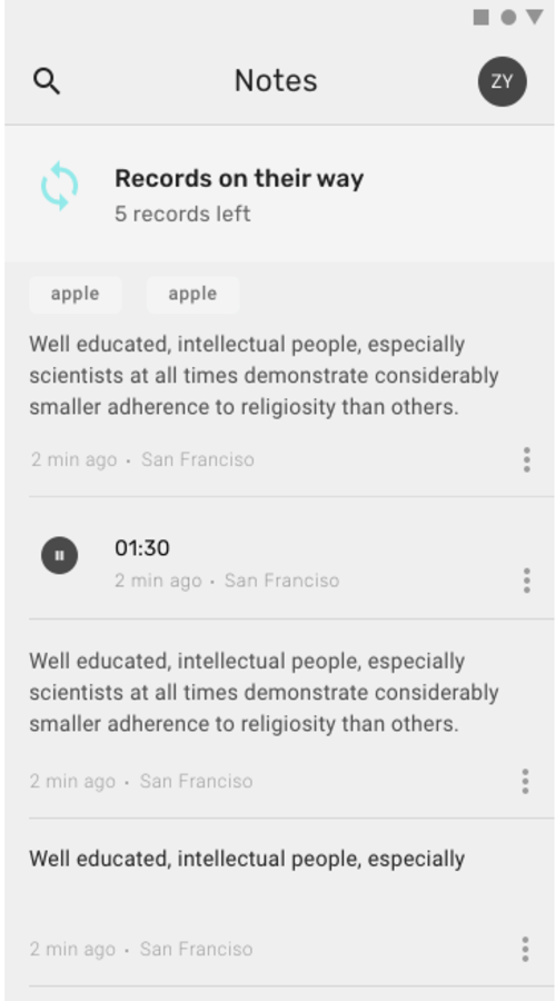 Senstone application screenshot 4
